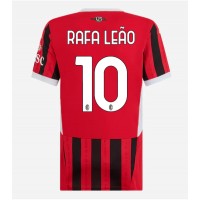 Fotbalové Dres AC Milan Rafael Leao #10 Dámské Domácí 2024-25 Krátký Rukáv